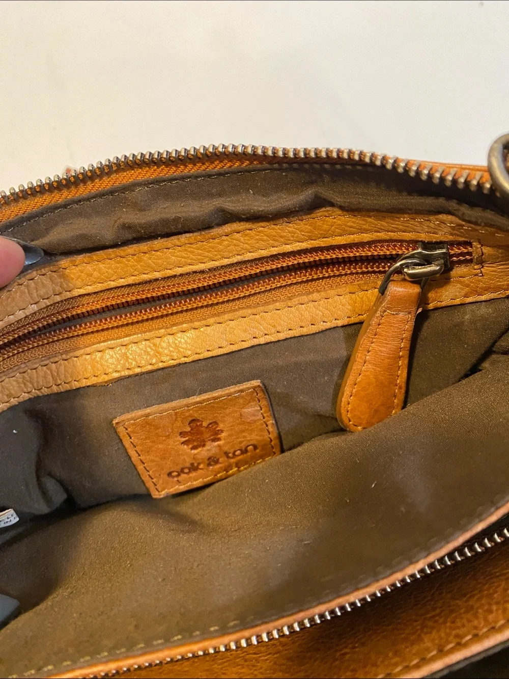 Oak & Tan tan leather